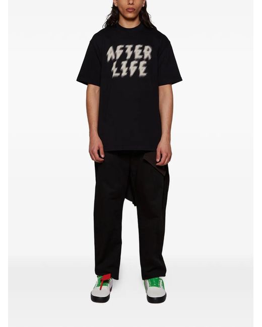44 Label Group Black Buttoned Trousers for men