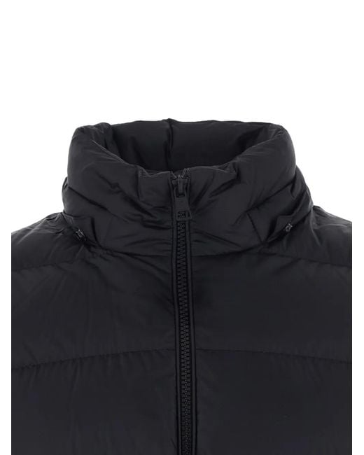 Moncler Blue Quilted Hooded Jacket for men