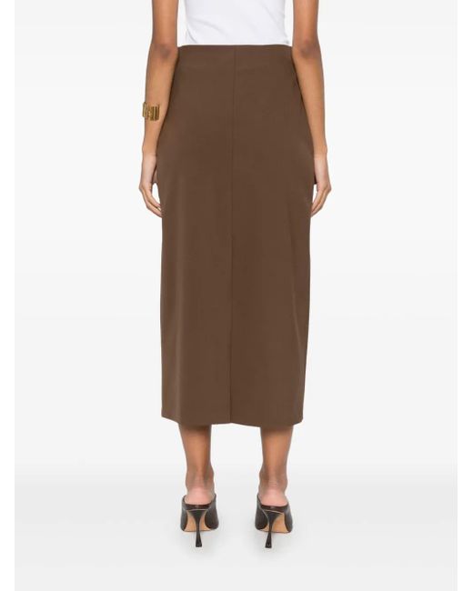 Loulou de Saison Samos マキシスカート Brown