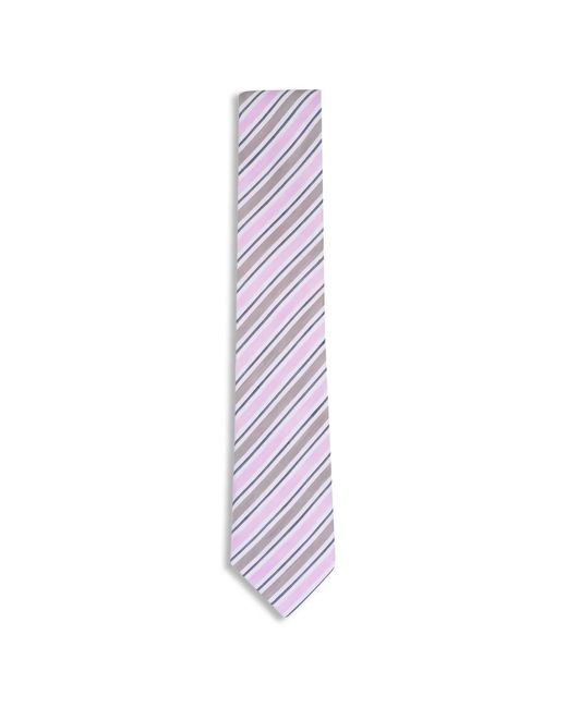 Zegna Purple Striped-Pattern Tie for men