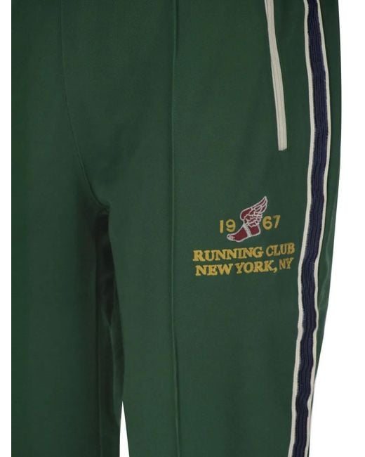 Polo Ralph Lauren Green Appliqué Stripe Trousers for men