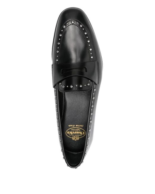 Church's Black Onyx Met. Studded Penny Loafers