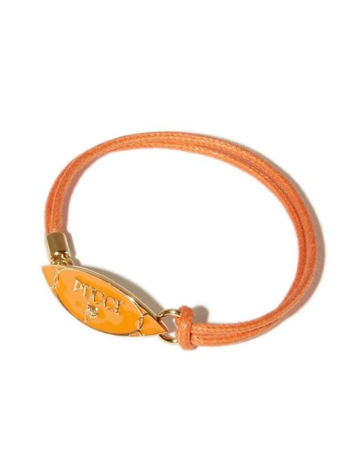 Emilio Pucci Orange Ng Logo-plaque Bracelet
