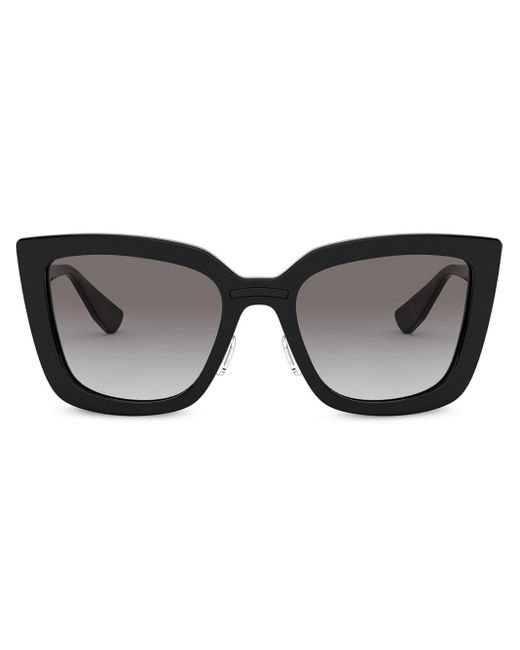 Miu Miu Black Oversized-Sonnenbrille im Cat-Eye-Design
