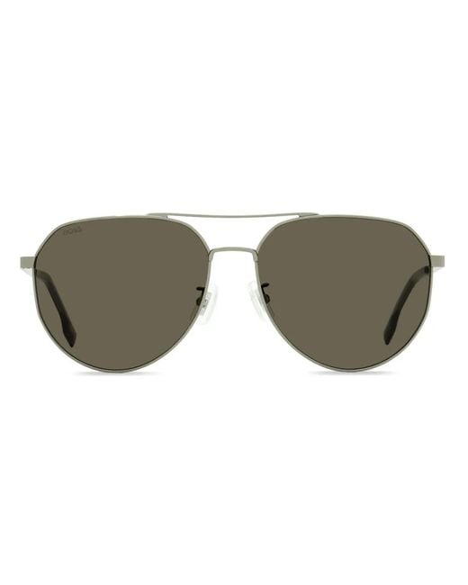 Boss Gray 1473/F/Sk Pilot-Frame Sunglasses for men