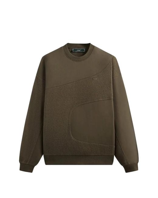 Kith Green Madison Curved-Seam Sweatshirt for men