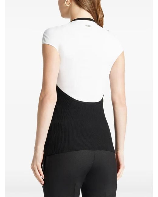 Ferragamo Black Two-Piece Layered Top