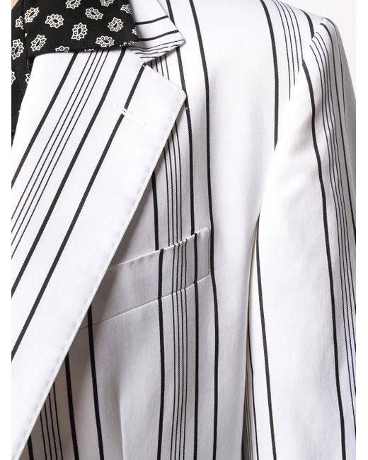 Dolce & Gabbana Multicolor Striped Pattern Blazer for men