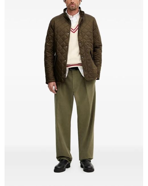 Barbour Brown Flyweight Chelsea Quilt Jacket for men