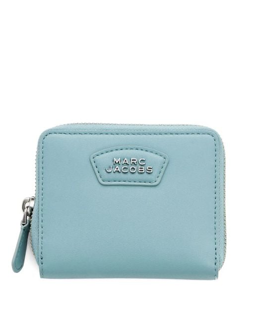 Marc Jacobs Blue Zip Leather Wallet