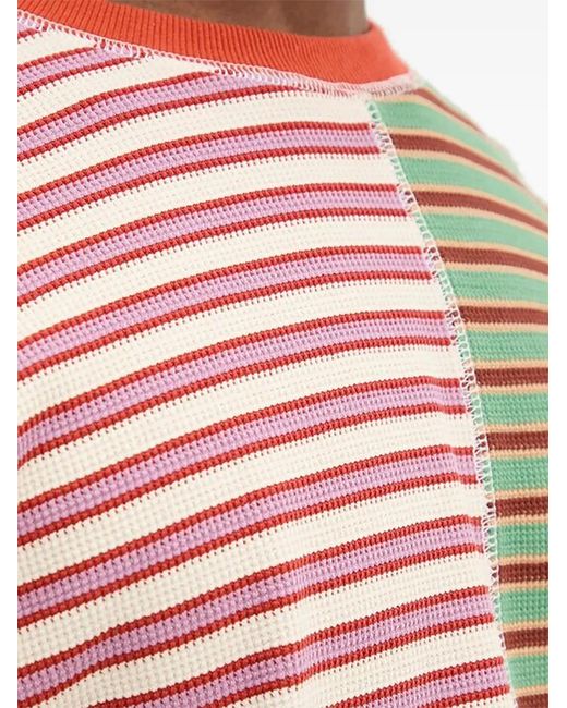 Desigual Red Striped Short-Sleeve T-Shirt for men