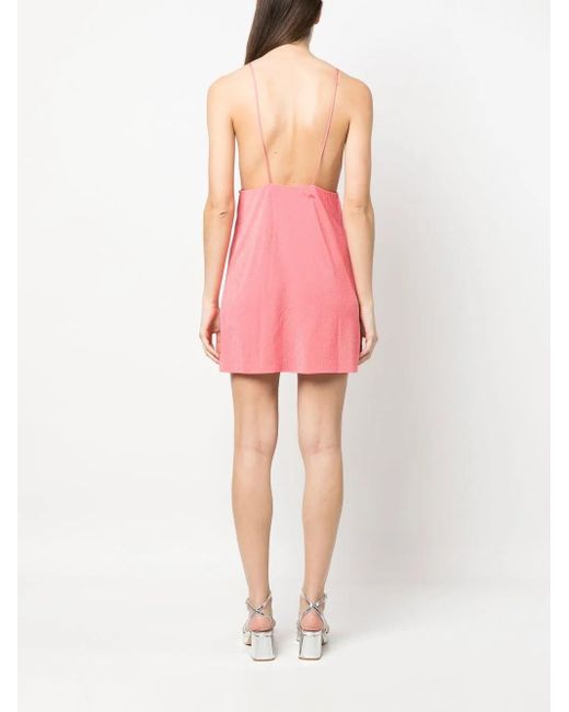 DSquared² Pink Strass Mini Dress