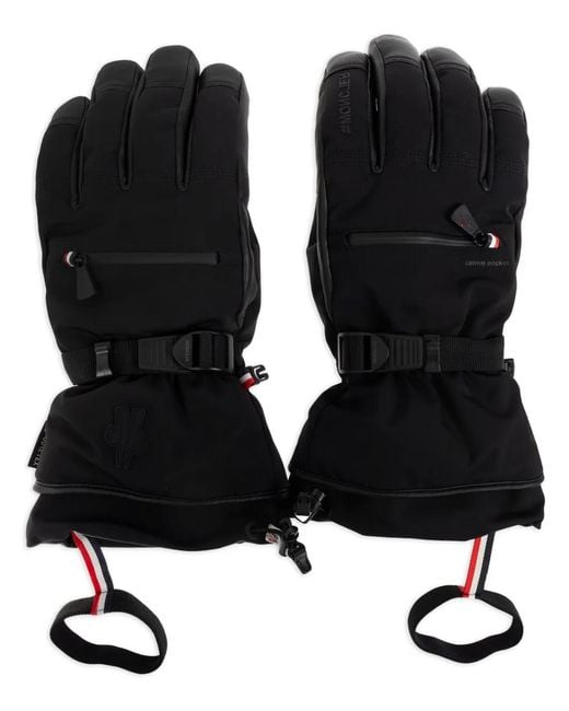 Moncler Black Wattierte Handschuhe