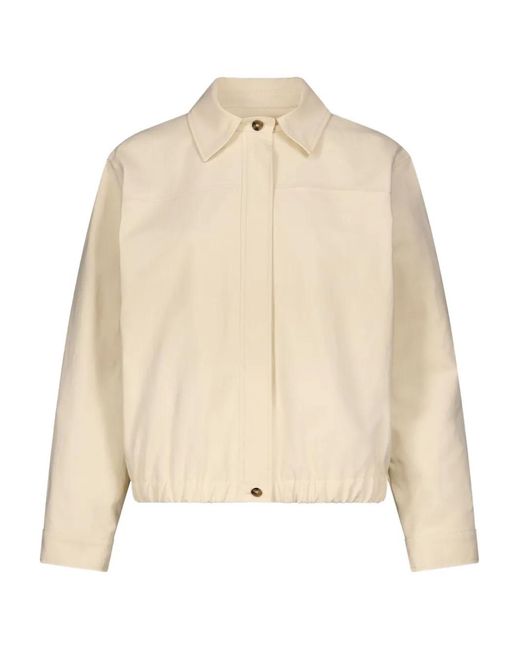 Loulou de Saison Natural Drew Elasticated Waist Cotton Jacket