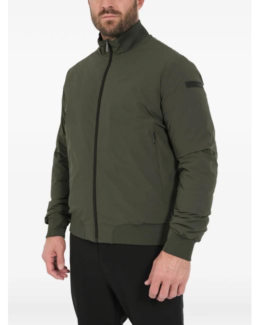 Rrd Green Zip Bomber Jacket for men
