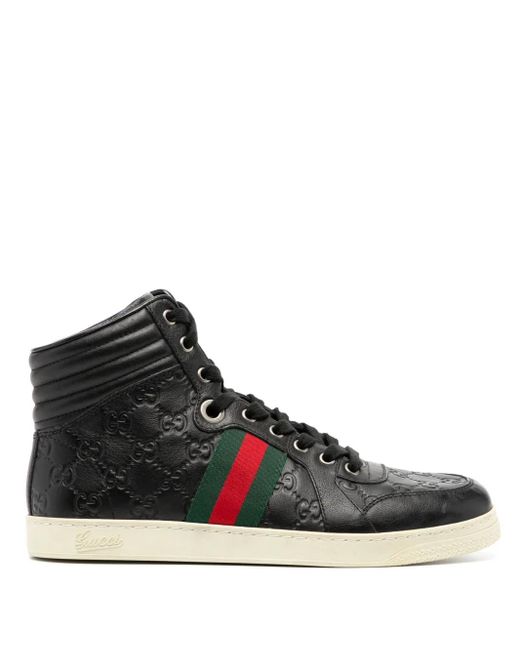 Gucci Black Hi-Top Sneakers for men