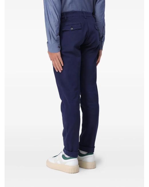 Fay Blue Pleated Trousers for men