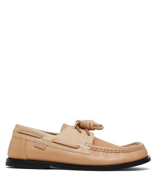 Loewe Natural Campo Boat Shoes for men