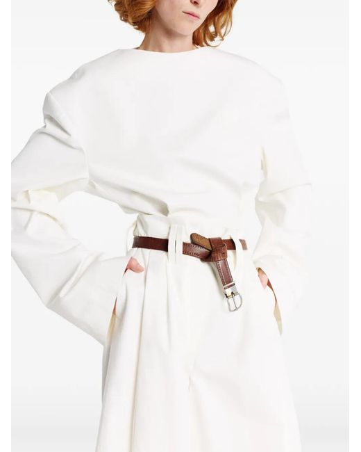 A.W.A.K.E. MODE White Tailored Blouse