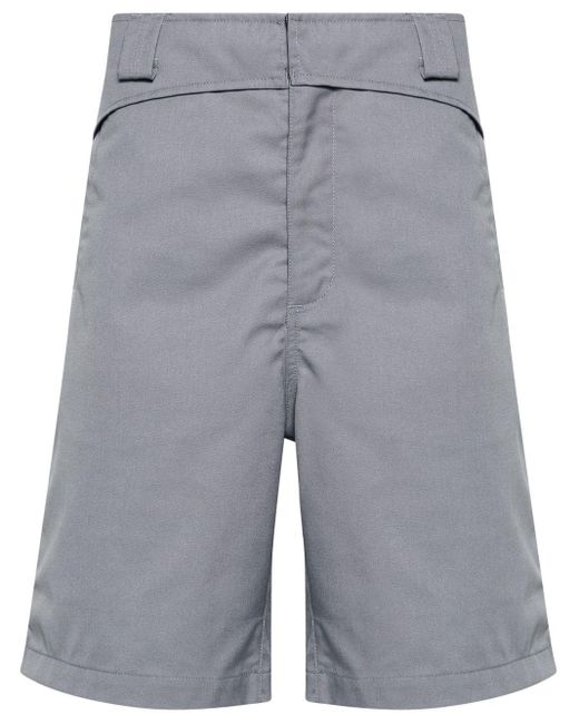 GR10K Gray Folded Belt Bermuda Shorts for men