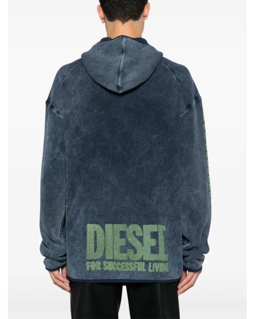 DIESEL Blue S-Waf-Hood for men