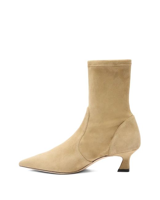 Stuart Weitzman Natural Vinnie Ankle Boots