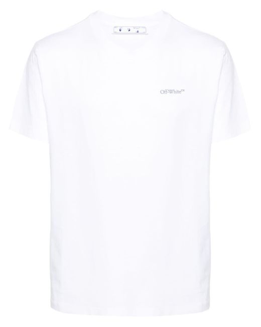 メンズ Off-White c/o Virgil Abloh ロゴモチーフ Tシャツ White