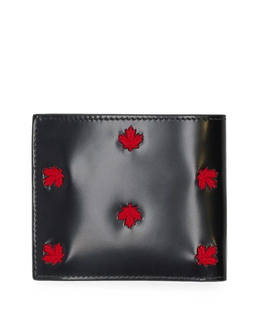 DSquared² Black Portefeuille À Logo Embossé for men