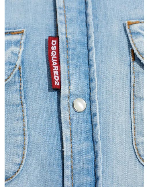 DSquared² Blue Denim Shirts