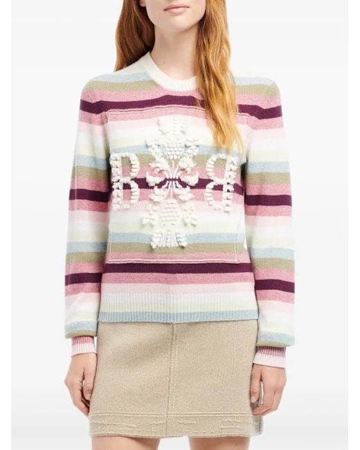 Falda Vaquera Con Diseño Patchwork Barrie de color Natural