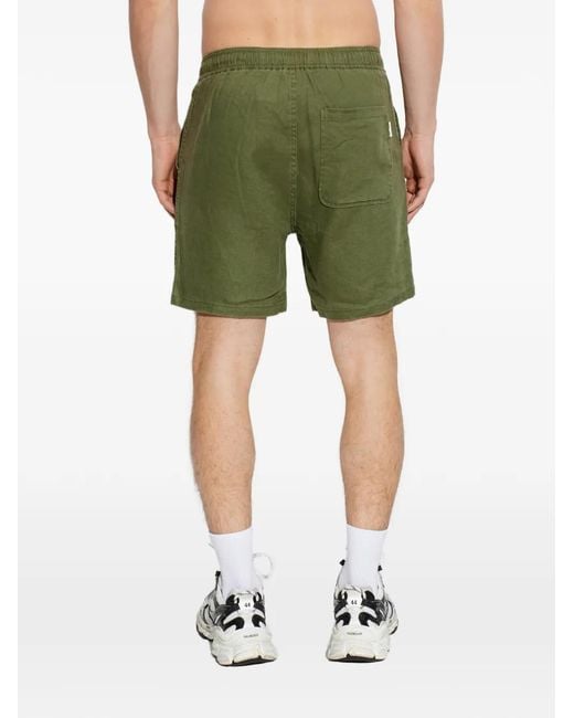 Samsøe & Samsøe Green Sajabari Elasticated-Waistband Shorts for men