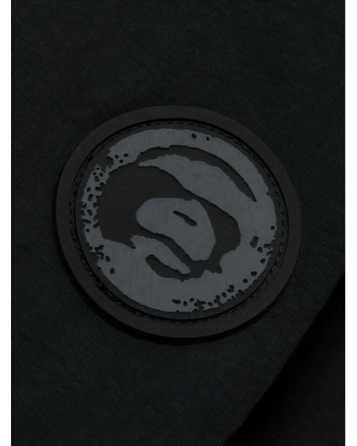 Aape By A Bathing Ape Black Hooded Pocket Jacket for men