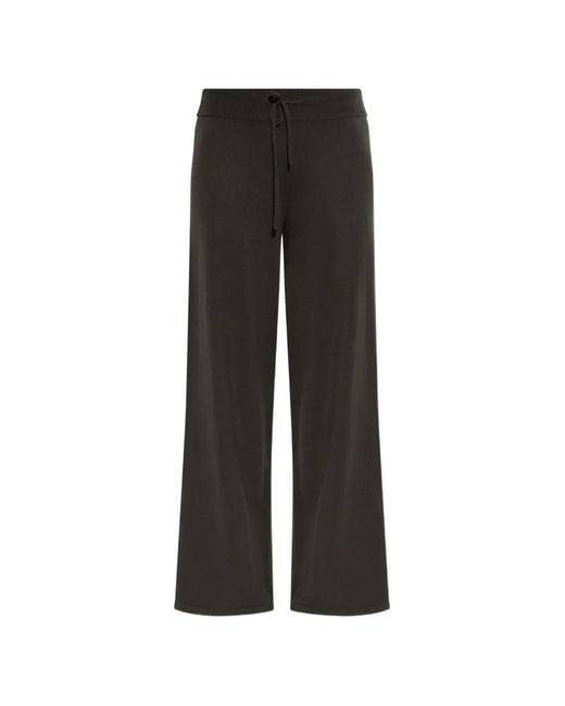 Lisa Yang Black Sofi Drawstring Cashmere Trousers