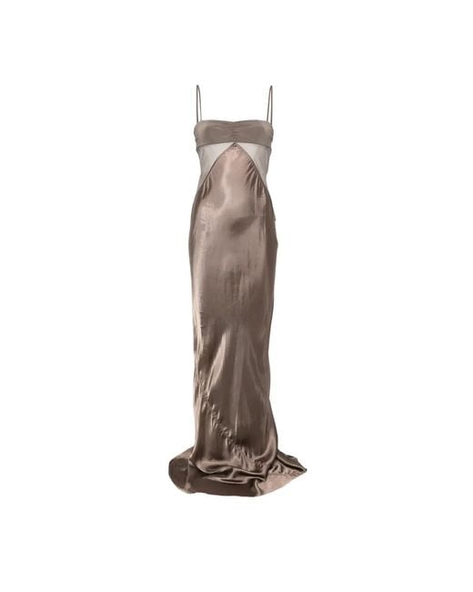 Rick Owens White Combo Slip Gown