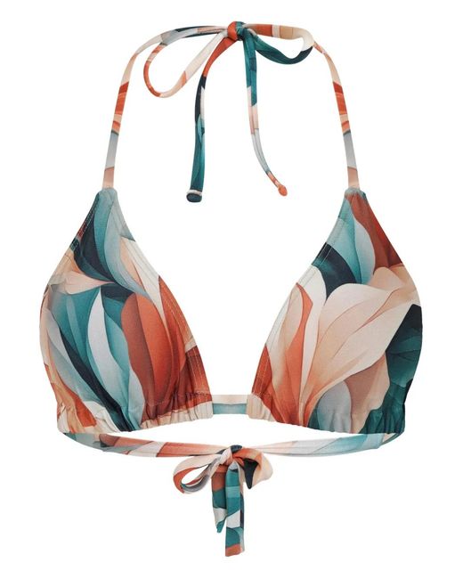 Lygia & Nanny Green Iasmim Printed Bikini Top