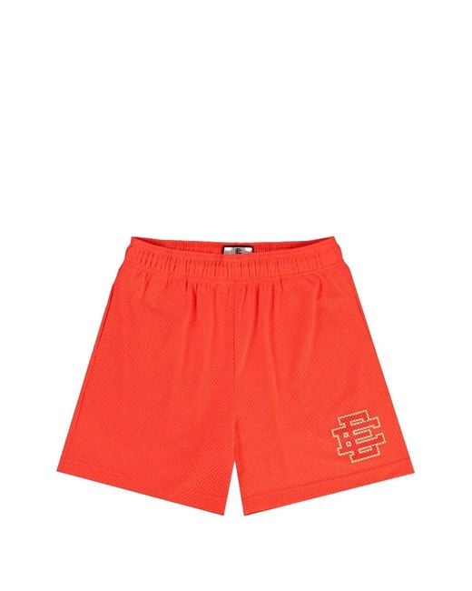 Eric Emanuel Red Logo-Detail Shorts for men