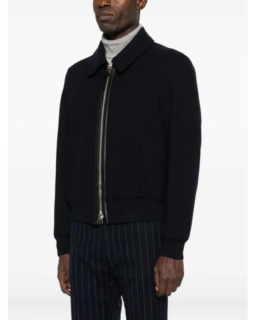 Tom Ford Black Cropped Jacket With Classic Collar for men