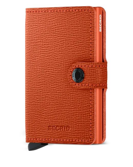 Secrid Orange Leather Mini Wallet