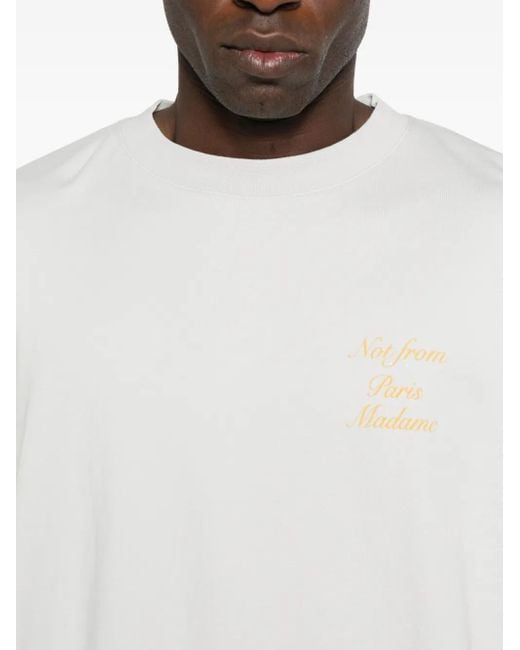 Drole de Monsieur White Paris Madame T-Shirt for men