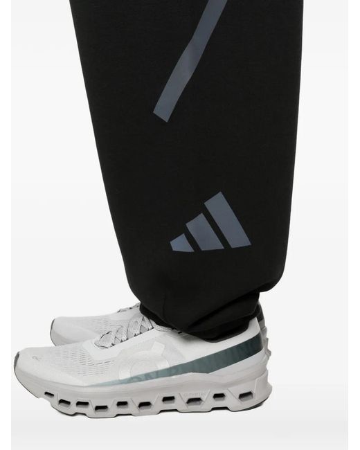 Adidas Black X Entire Studios Logo-Print Track Pants for men