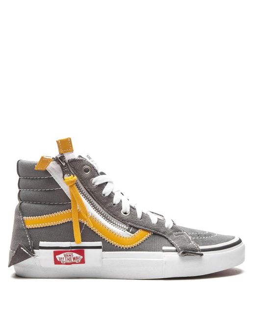 Vans Sk8 Hi Reissue Cap Sneakers in Grey (Gray) for Men | Lyst