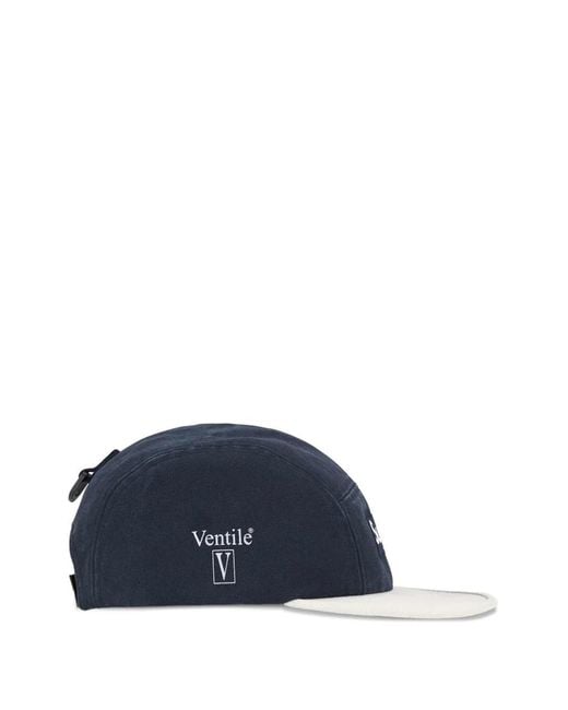 Supreme Blue Ventile Camp Cap Hat for men