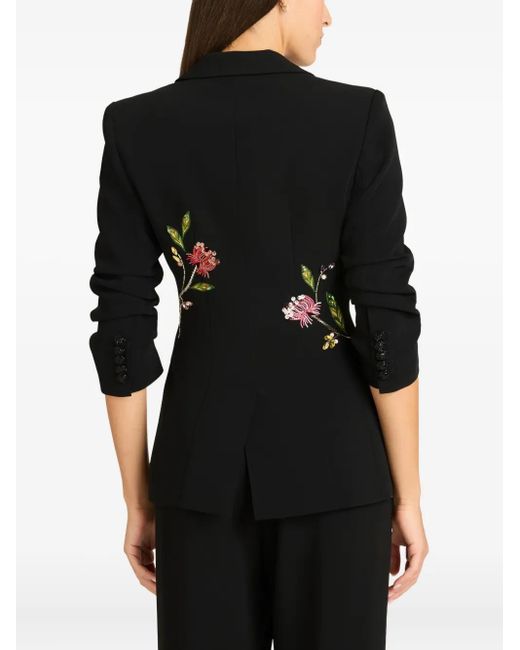 Cinq À Sept Black Cheyenne Blazer mit Blumen