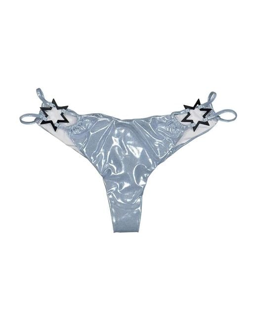M I S B H V Blue Hollywood Bikini Briefs