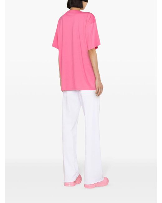Moschino Teddy Bear T-shirt Met Teddybeerprint in het Pink