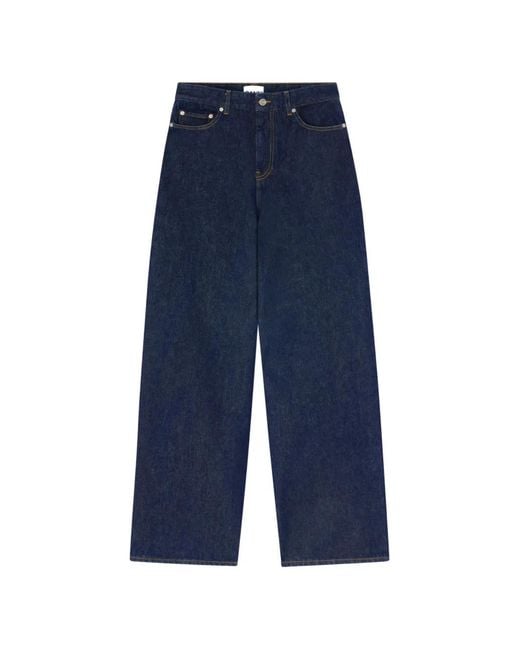 Ganni Blue Essentials Rinse Denim Lari