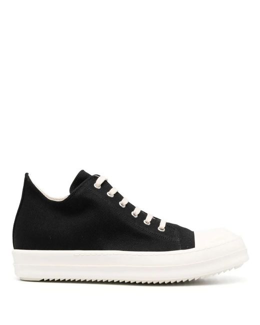 Rick Owens Black Low-top Sneakers for men