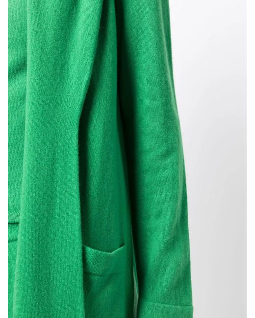 Teddy Cashmere Venzia オープンフロント カシミアカーディガン Green