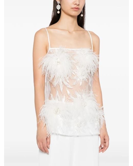 Macgraw White Birdy Top