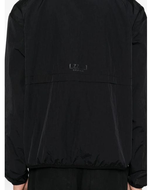 Izzue Black Logo Appliqué Jacket for men